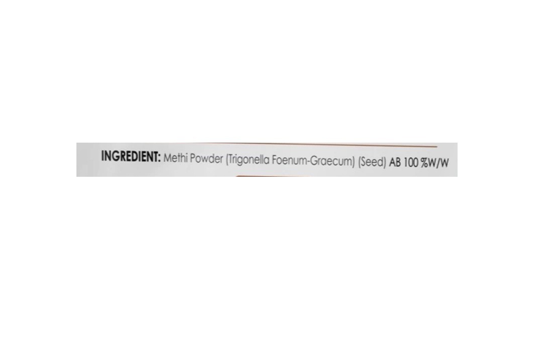 Health Vit Fenugreek (Methi) Powder (Trigonella Foenum-Graecum)   Pack  100 grams